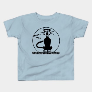 Cat And Bats Kids T-Shirt